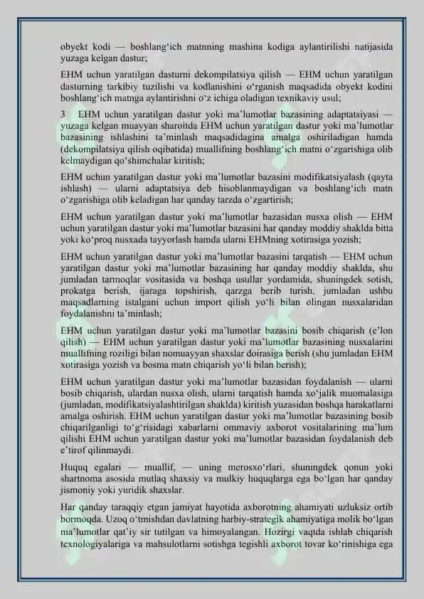 Kiberxavfsizlikka oid milliy va xorijiy me’yoriy-huquqiy hujjatlar tahlili 3