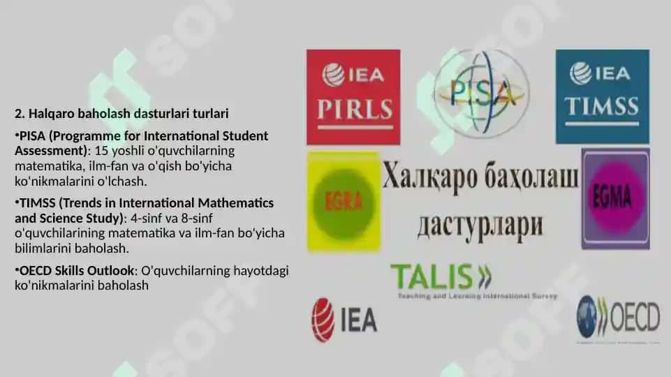 Xalqaro o’quvchilarni baholash dasturi 3