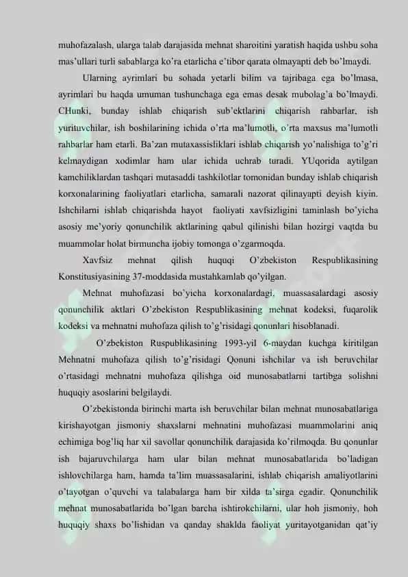 Hayot faoliyat xavfsizligini taminlashni huquqiy me’yoriy va tashkiliy asoslari 3