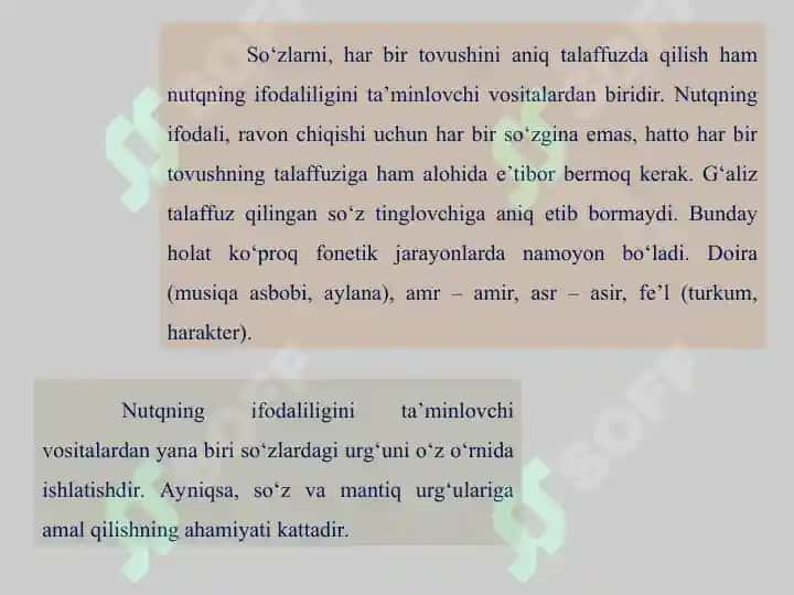 Badiiy  nutqning  ifodaliligini ta'minlaydigan ifodalar 5