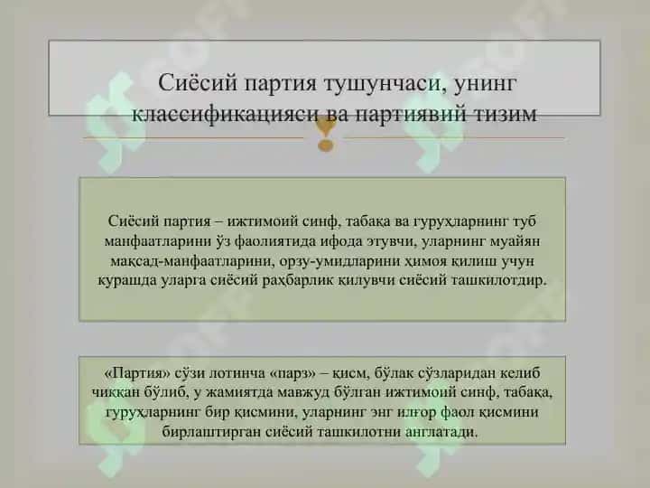 Сиёсий партиялар ва Жамоат бирлашмалари 3