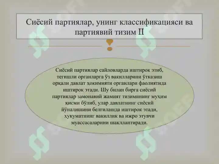 Сиёсий партиялар ва Жамоат бирлашмалари 5