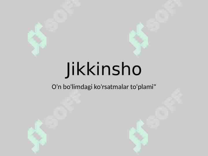 Yapon adabiyoti " Jikkinsho" 1