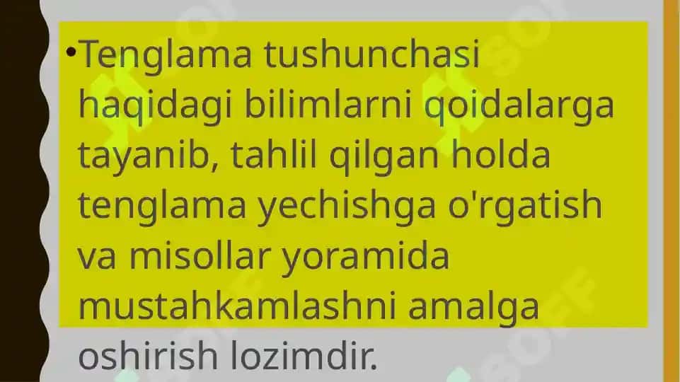 Tenglama yechish metodikasi 2