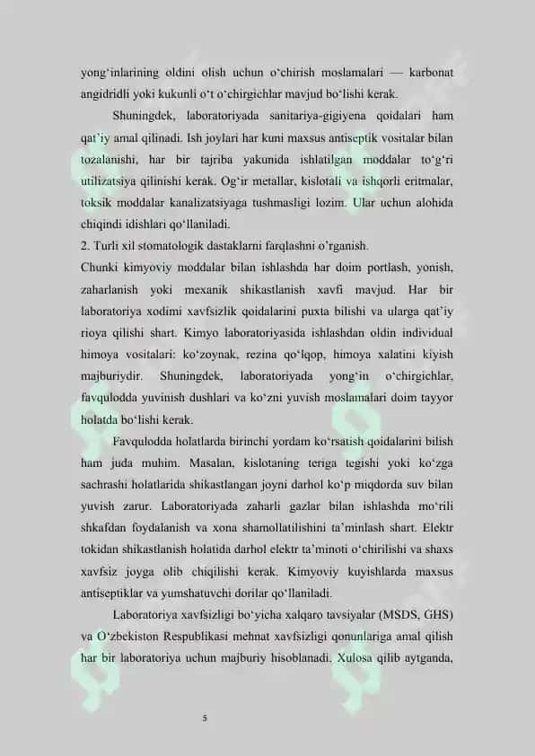 Tibbiyot (stomatologiya) bo'yicha tanishuv amaliyot hisoboti 4