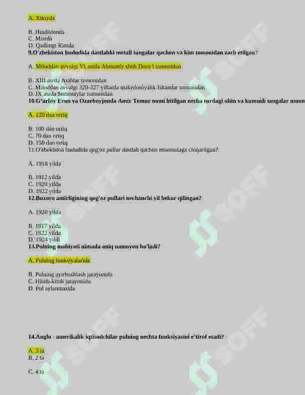 Bank ishi test 3