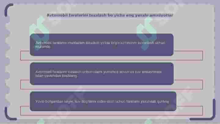 Avtomobil faralariga texnik xizmat ko rsatish_B.M.I_slaydi 8
