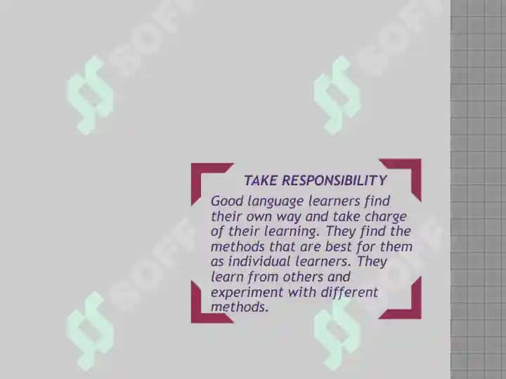 Common features of a good learner 5