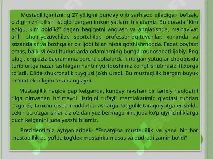 Biz hech kimdan kam emasmiz 2
