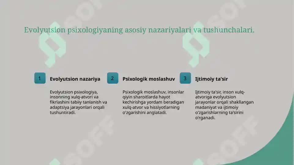 Evolyutsiyon psixologiyaga kirish 3
