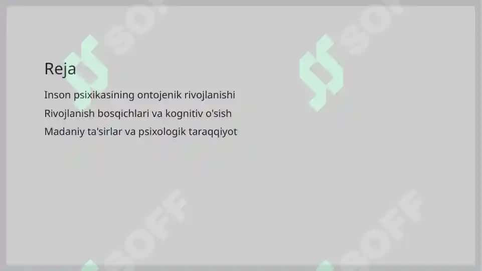 Inson psixikasini ontogenezda rivojlanishi 2
