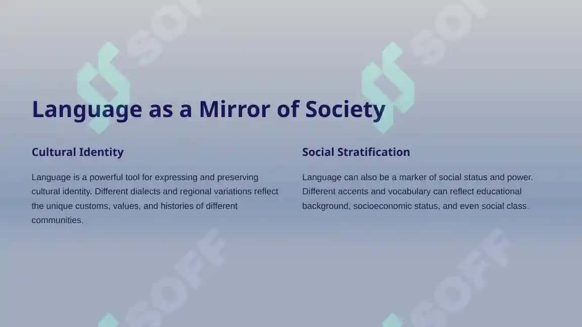 language and society 2