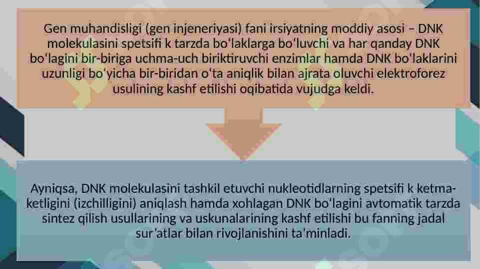 GENETIK SELEKSION TADQIQOTLARDA GEN MUHANDISLIGI USULIDA TADQIQOTLAR OLIB BORISHSELEKSIYANING ASOSIY USULLARI BO’LGAN DURAGAYLASH, EKSPERIMENTAL MUTAGENEZ, GEN MUHANDISLIGI USULLARINI QIYOSIY TAHLIL. 4