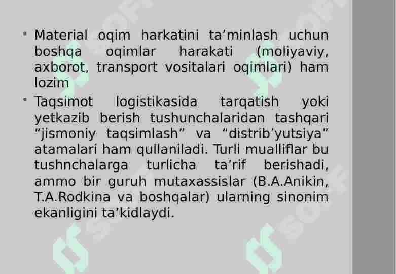 Transport kompaniyasida omborni tashkil qilish va ombor jarayonlarini boshqarish faoliyati 4