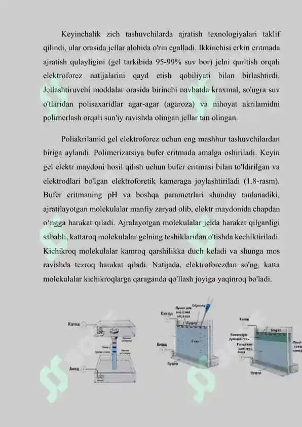 Gel elektroforez usuli 2