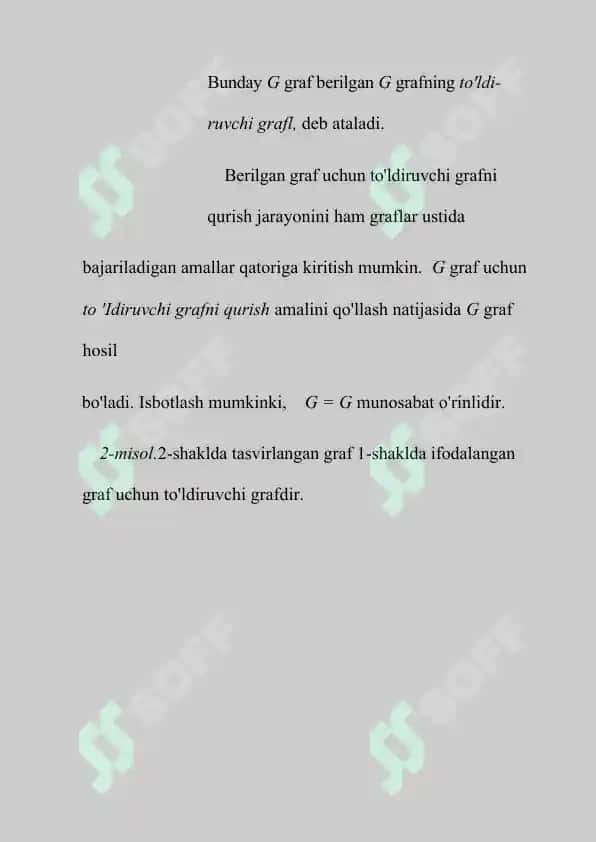 Graf uchlari darajasi. Graf qirralari soni 8