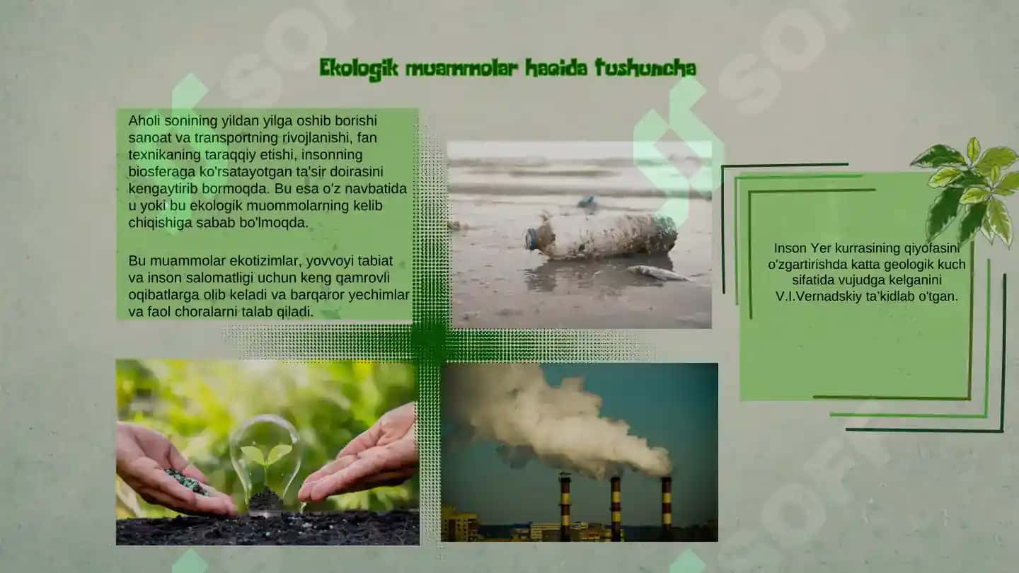 Ekologik Muammolar va ularning Oldini Olish Yo'llari 3