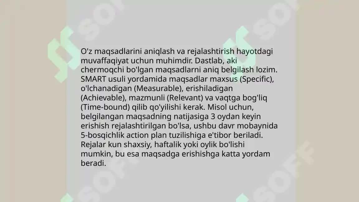Shaxs o'z-ozini rivojlantirishi 3