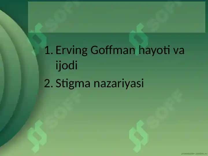Erving Goffman stigma nazariyasi tahlili 2