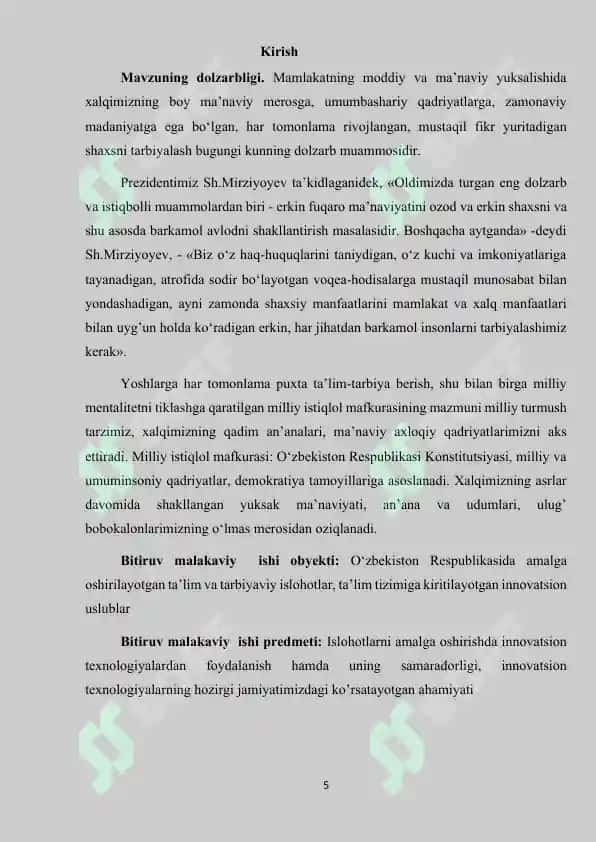 Ta’lim-tarbiya jarayonini samarali tashkil etishning nazariy asoslari 5