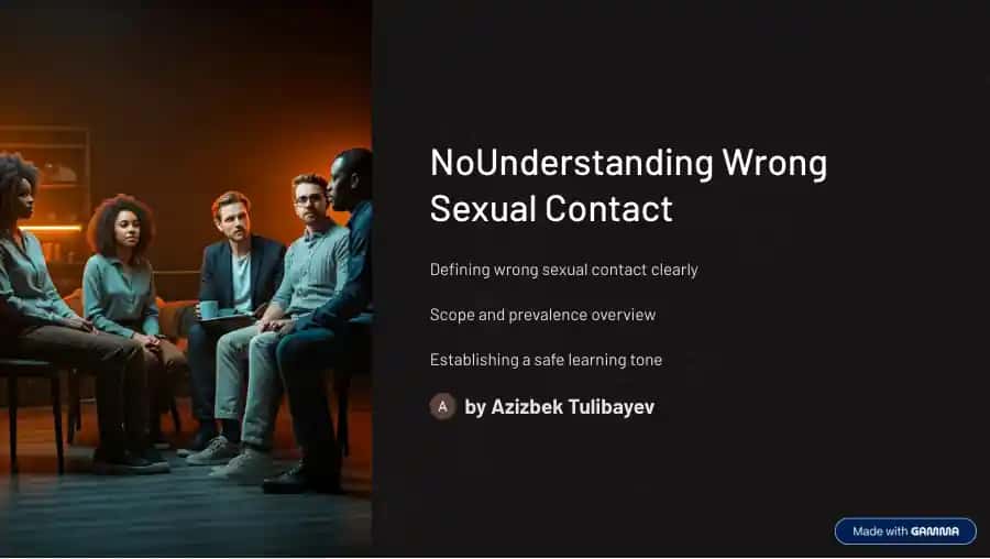 Wrong Sexual Contact