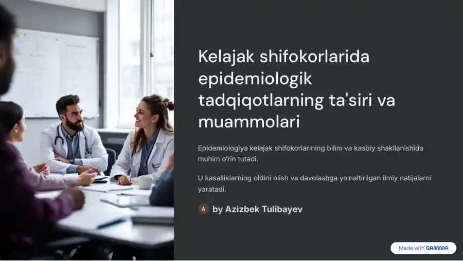 Epidemiologik tadqiqotlarning ta'siri va muammolari 1