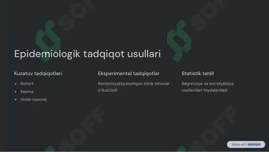 Epidemiologik tadqiqotlarning ta'siri va muammolari 3