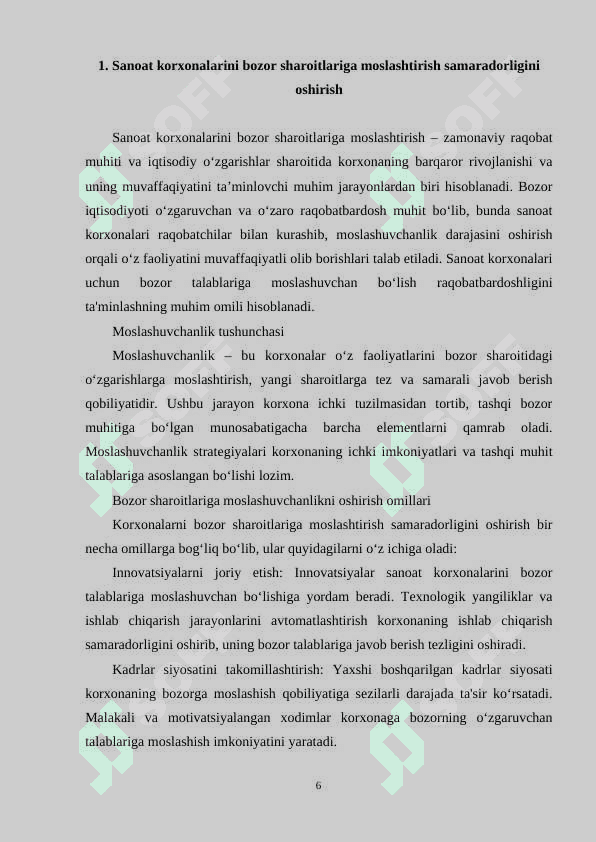 Bozor munosabatlari sharoitida korxonaning xodimlar siyosati 7