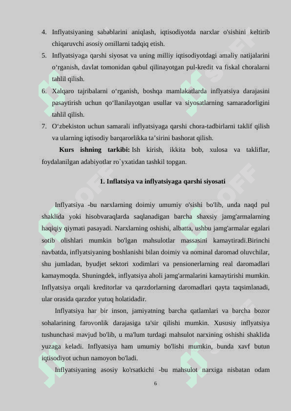 Inflyatsiya va inflyatsiyaga qarshi siyosat 6