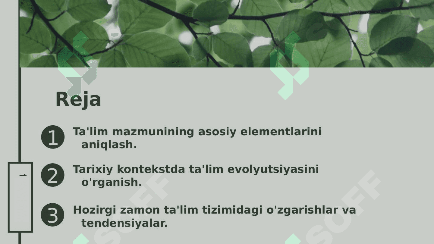 Taʼlim mazmunining belgilanishi va uning tarixi bilan tanishib chiqish 2