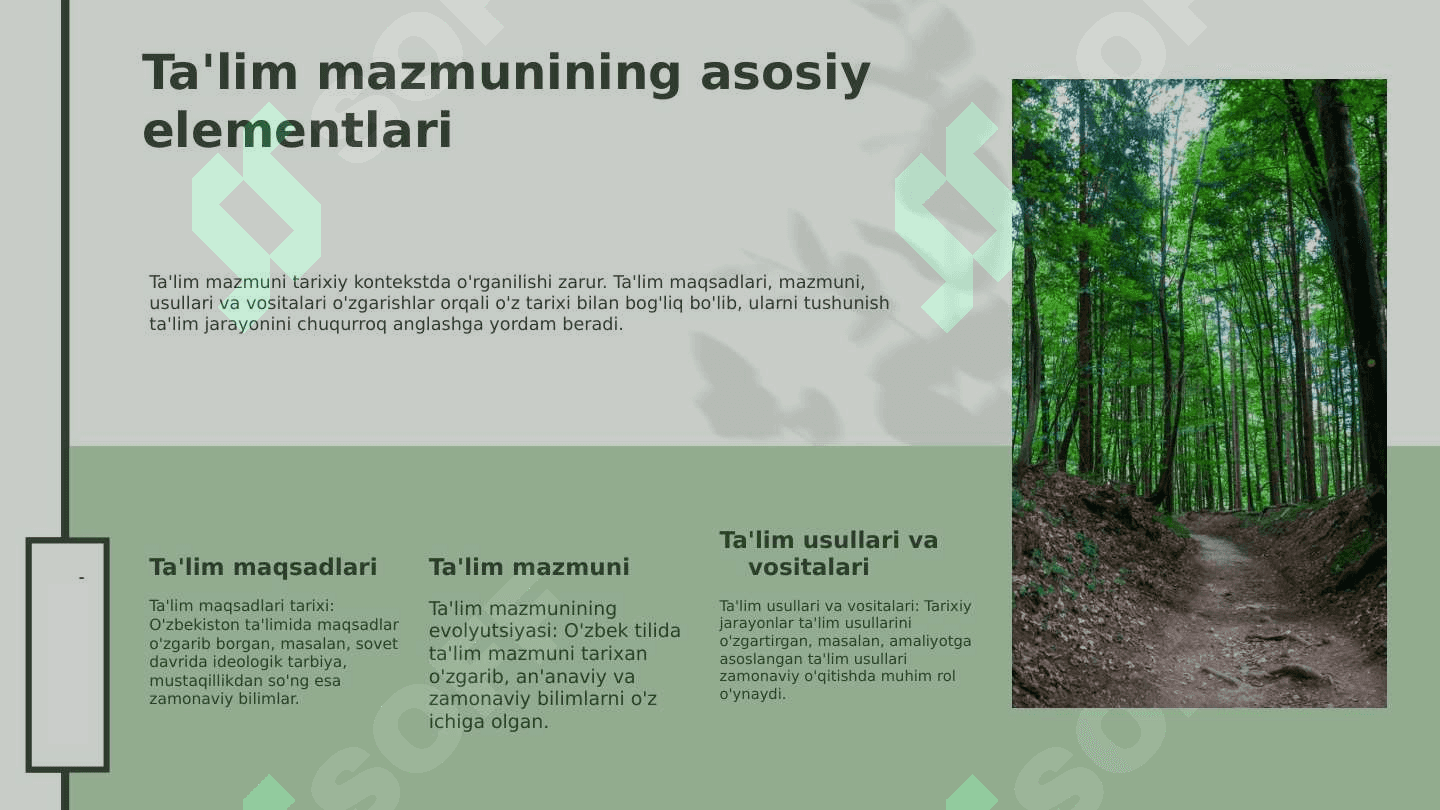 Taʼlim mazmunining belgilanishi va uning tarixi bilan tanishib chiqish 3