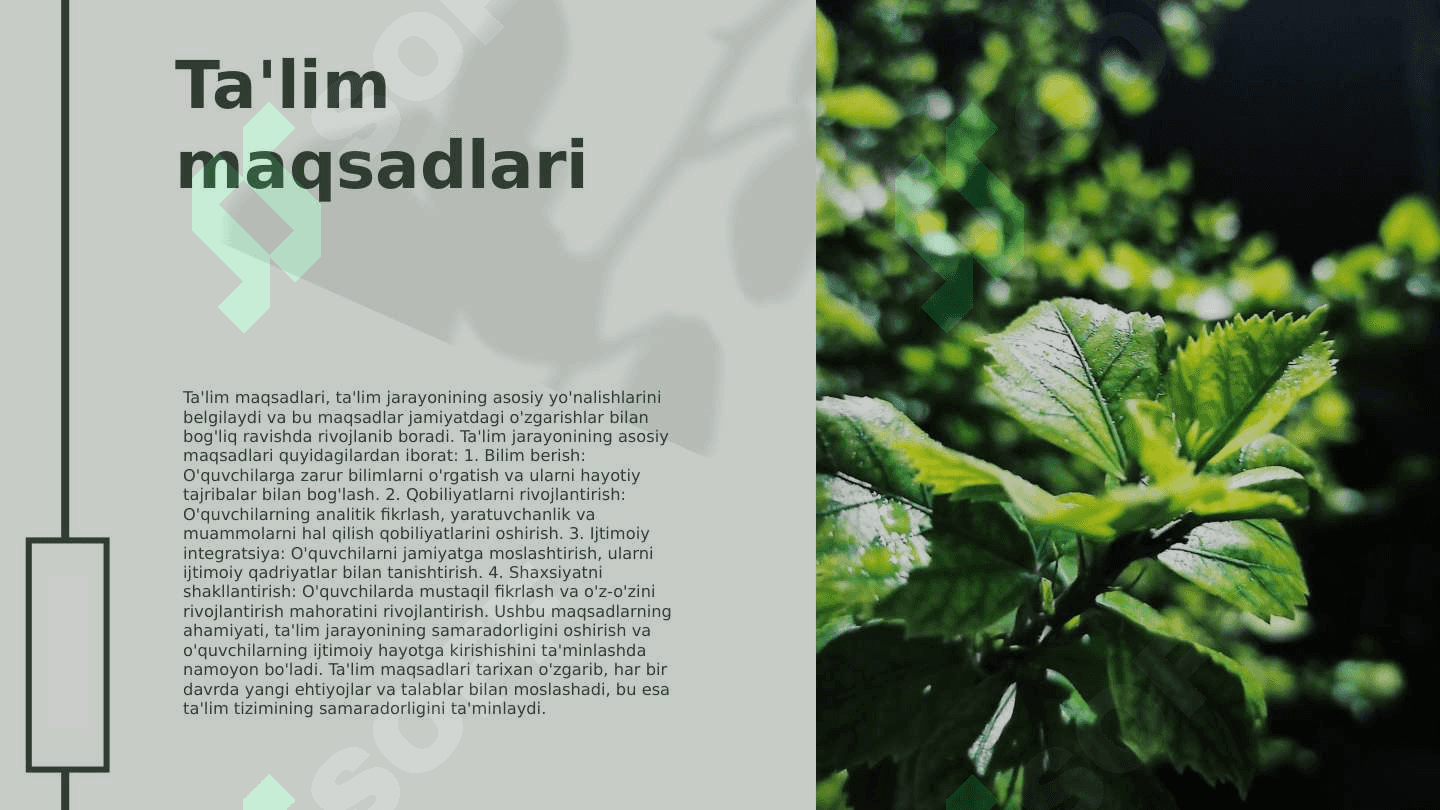 Taʼlim mazmunining belgilanishi va uning tarixi bilan tanishib chiqish 4