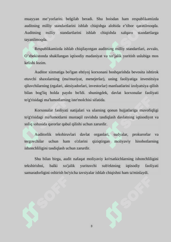 Auditning paydo bo'lishi va rivojlanishi 3