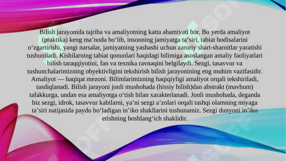 Bilish - gnoseologiya (TAQDIMOT) 4