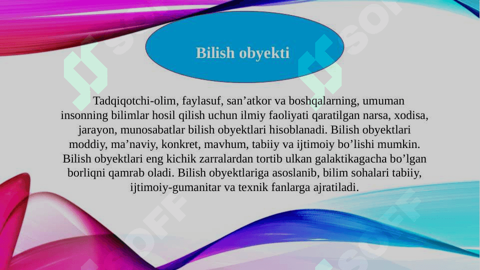 Bilish - gnoseologiya (TAQDIMOT) 8