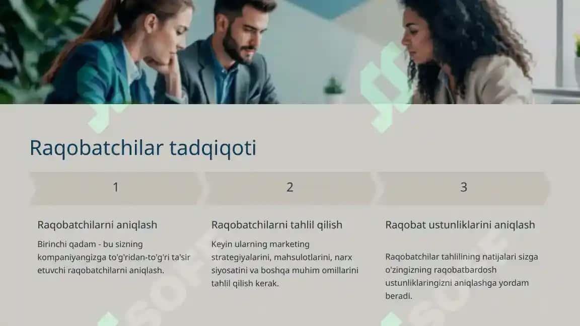 Mahsulot va xizmatlarni sotish uchun potensial maydonlar hajmini aniqlash 8