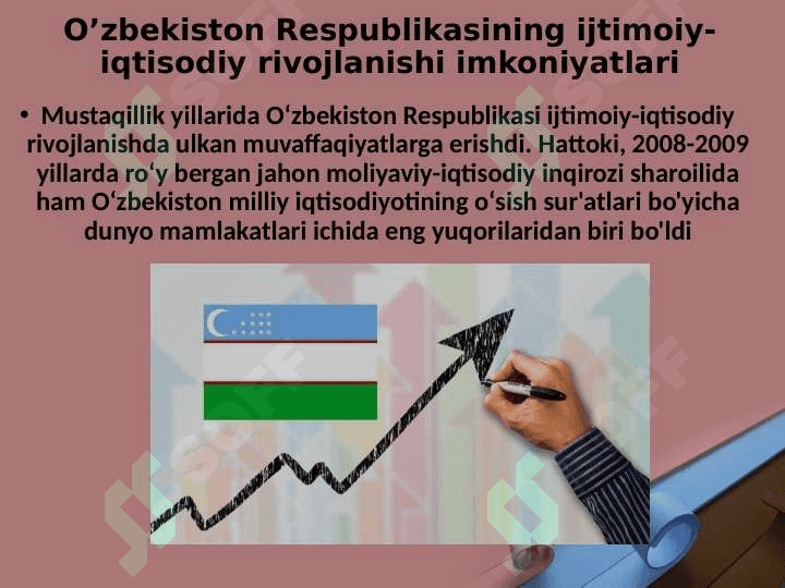 O’zbekiston Respublikasining ijtimoiy-iqtisodiy rivojlanishi 2