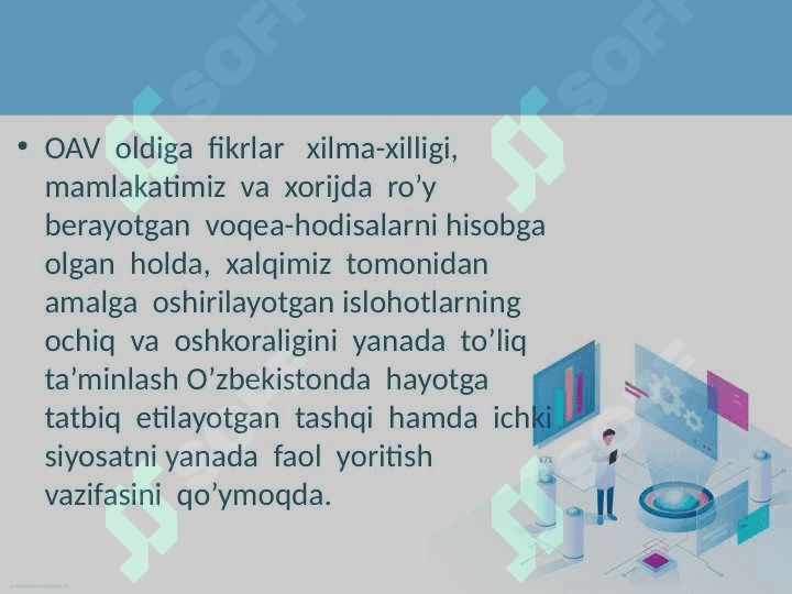 O’zbekistonda ommaviy axborot vositalari faoliyati 5