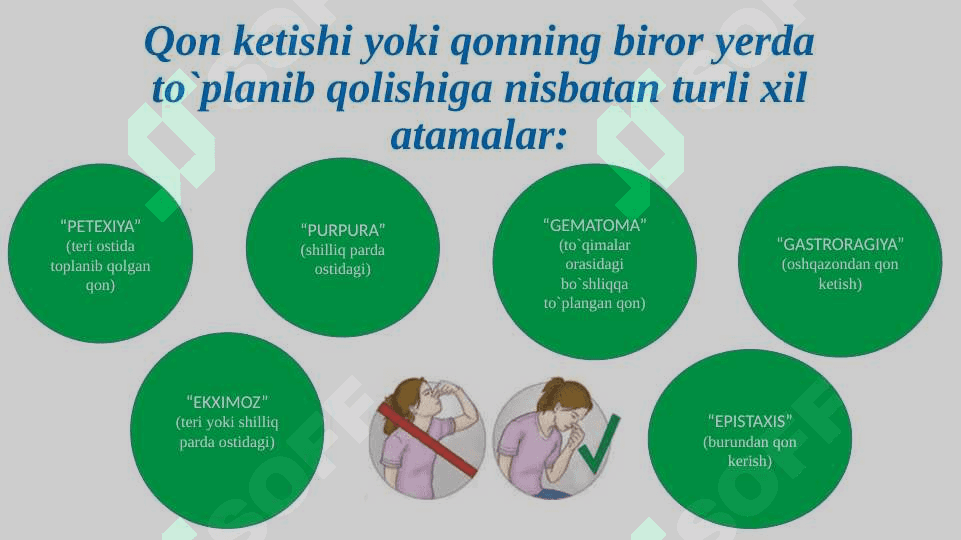 Qon ketish turlari. Qon ketishini to`xtatish usullari 4