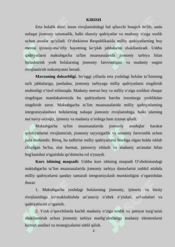 Maktabgacha ta'lim tashkilotlarida jismoniy tarbiyani tashkil etishda milliy qadriyatlardan foydalanish 2