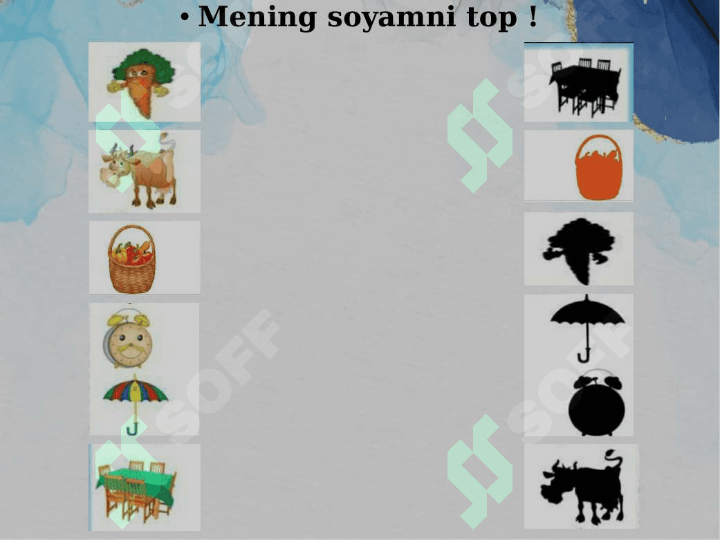 “S” tovushini so’z boshida mustahkamlash 4