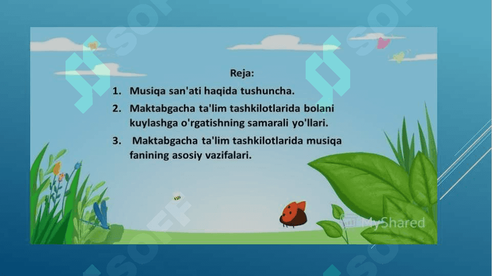 Maktabgacha taʼlim tashkilotlariga musiqa sanʼat 4