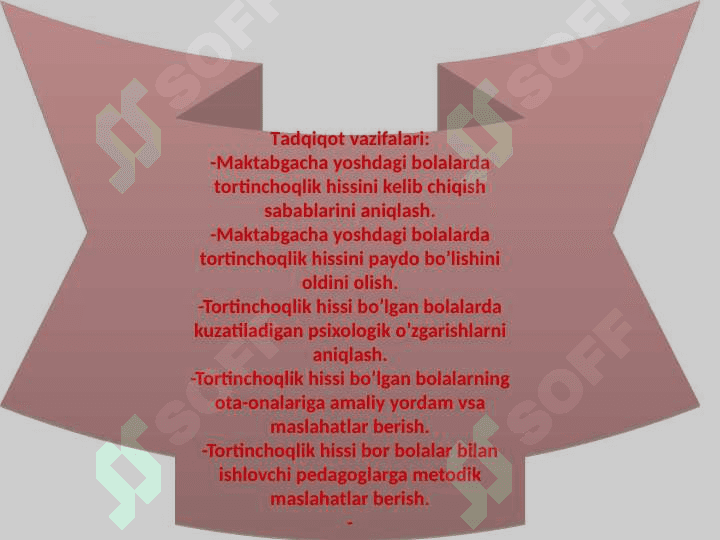 Tortonchoqlik psixokorreksiyasi. 6
