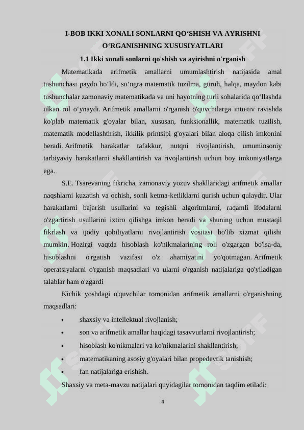 Ikki xonali sonlarni o’nlikdan o’tib qo’shish va ayirish metodikasi 4