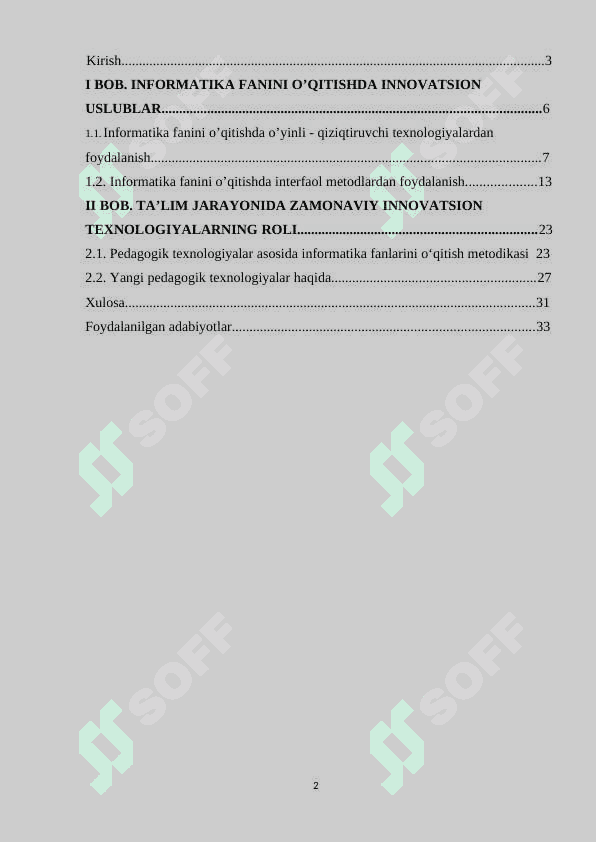 Informatika darslarida o'quvchilar bilim malaka va ko'nikmalarini nazorat qilishni zamonaviy vositalari 2