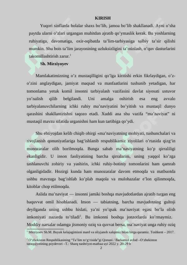 Ma’naviyatni shakllantiradigan asosiy mezonlar 2
