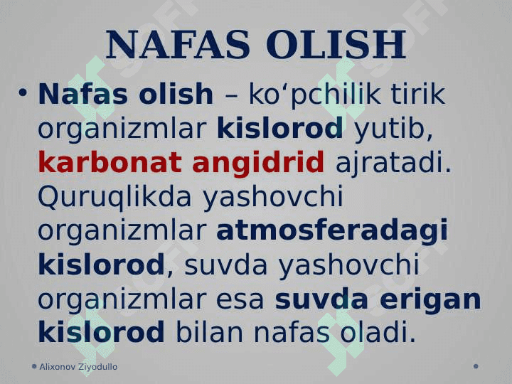 Tirik organizmlarning xususiyatlari 7
