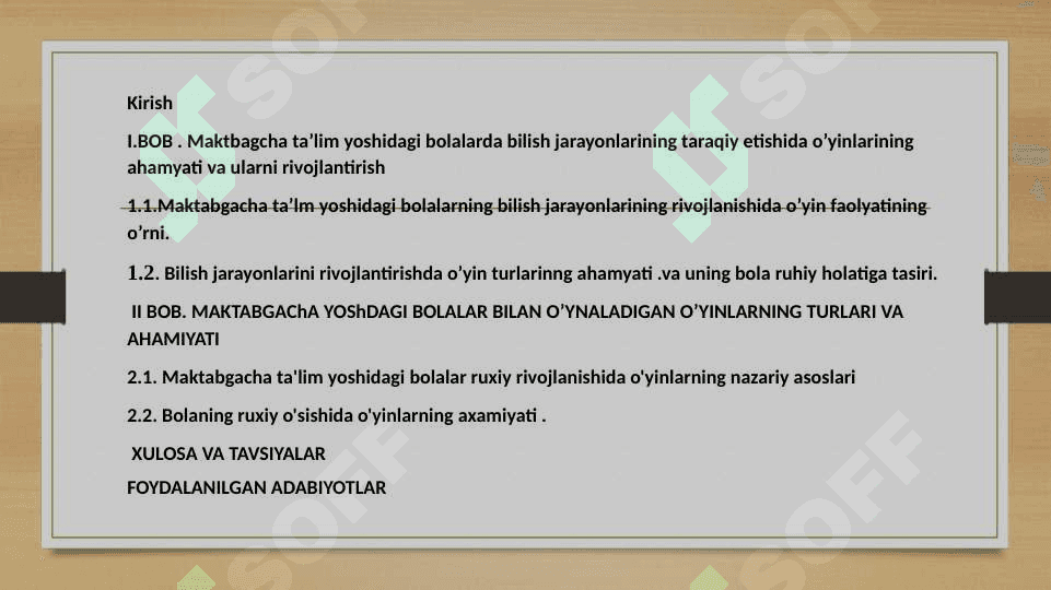 Maktbagcha ta’lim yoshidagi bolalarda bilish jarayonlarining taraqiy etishida o’yinlarining ahamyati va ularni rivojlantirish 3