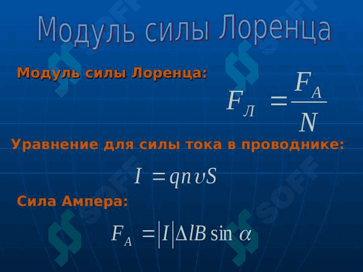 Действие магнитного поля 5