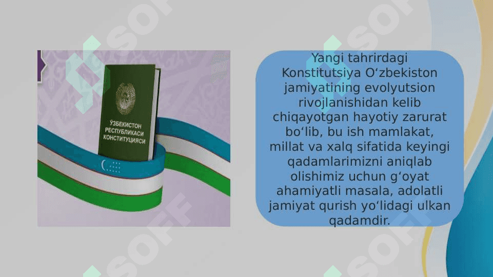 Yangi tahrirdagi konstitutsiyaning qabul qilinishi va unga bo'lgan hayotiy zarurat 3